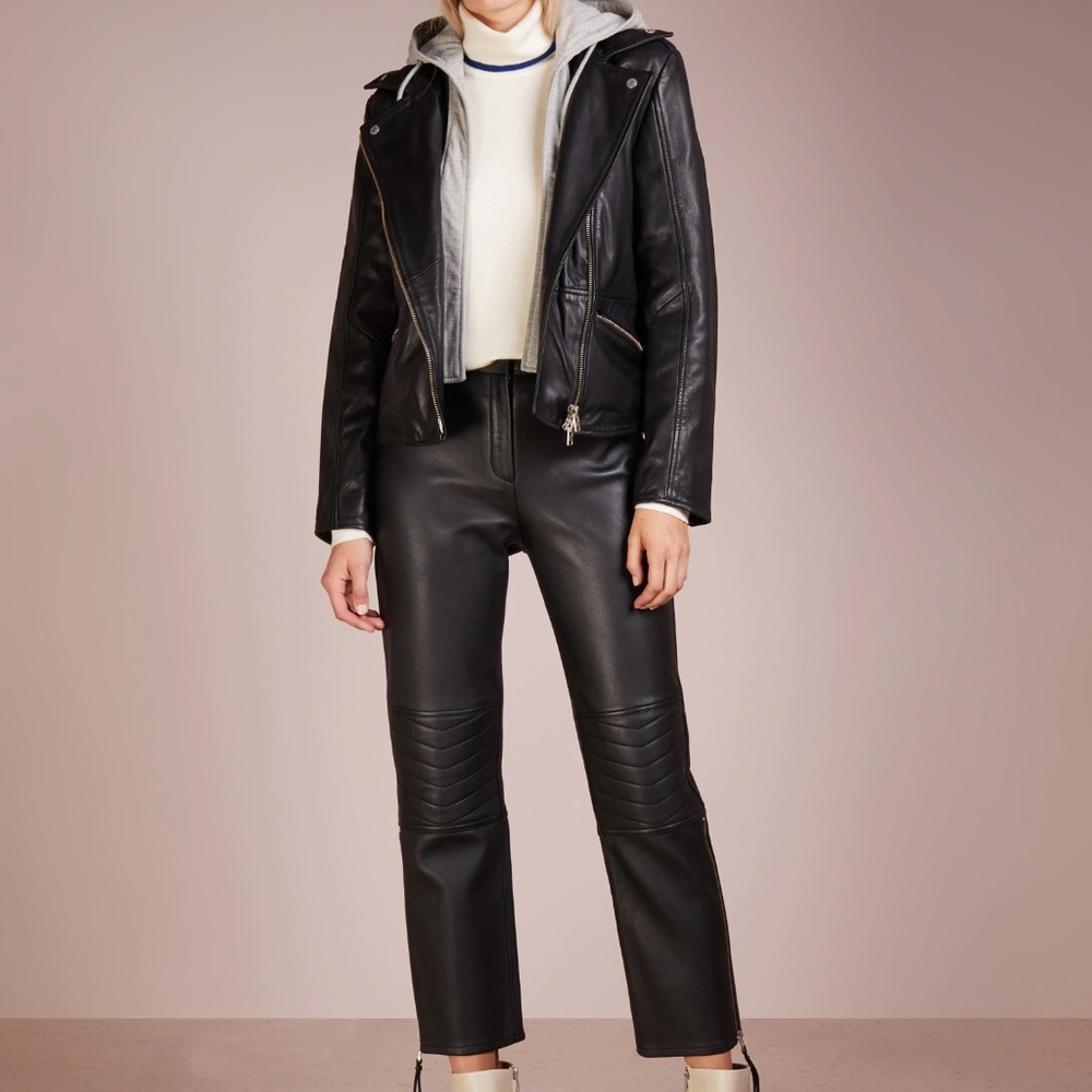 BY MALENE BIRGER black leather trousers